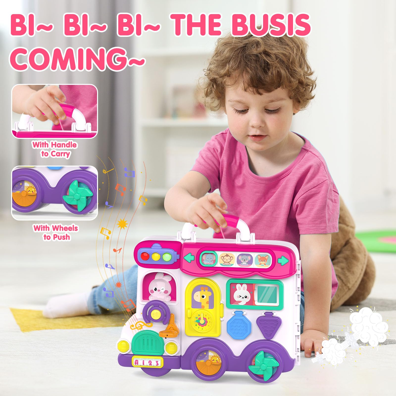 Ryotagift travel-friendly busy board with a handle for trips