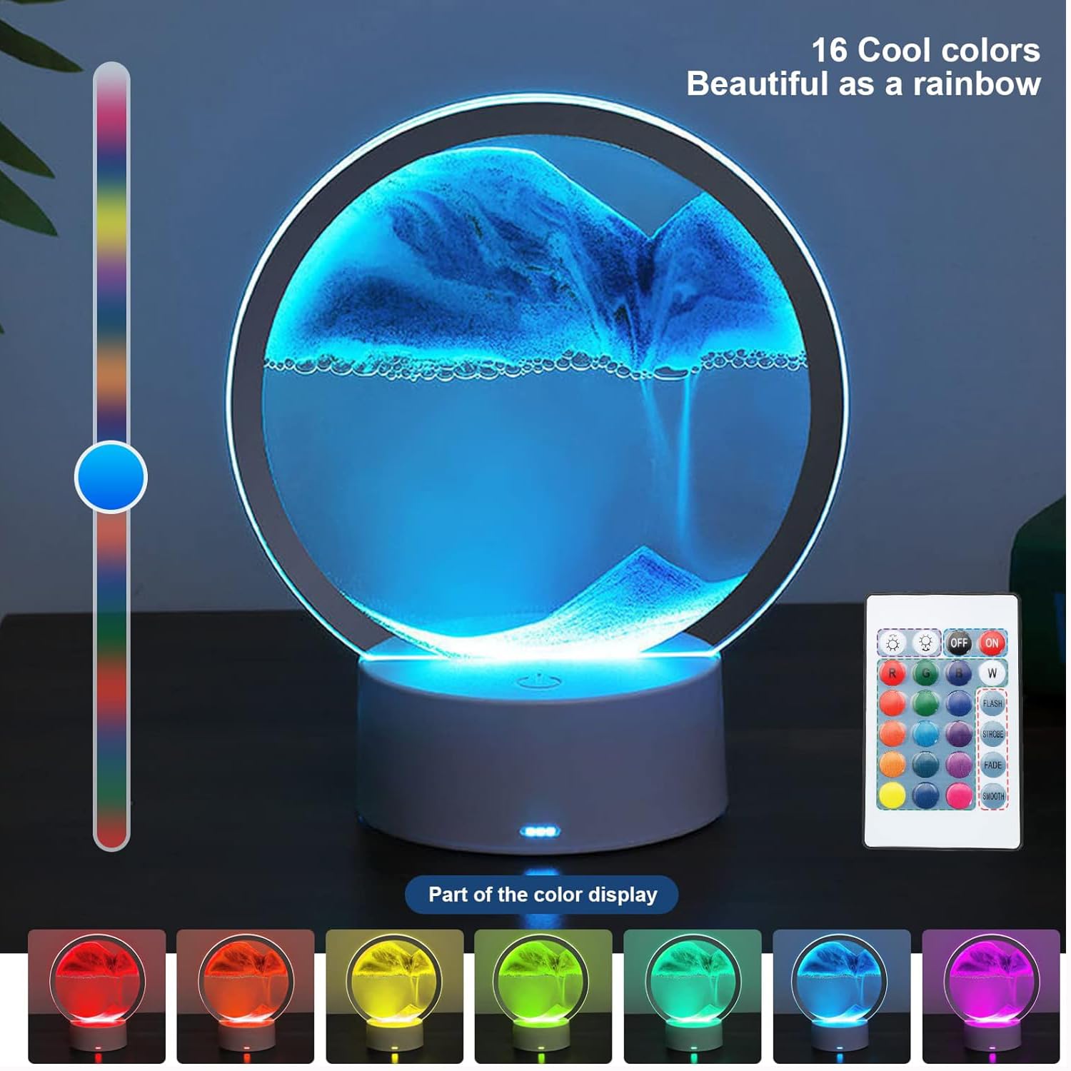 rysnswsu blue sea landscape sand flow demonstrates relaxing visual motion.