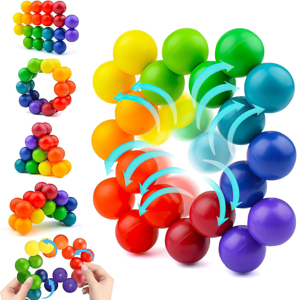 Rytopt fidget ball colorful beads connected for creative play and dexterity