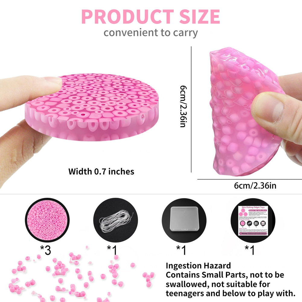 Rytopt pink picking pad for tactile stimulation and focused work.