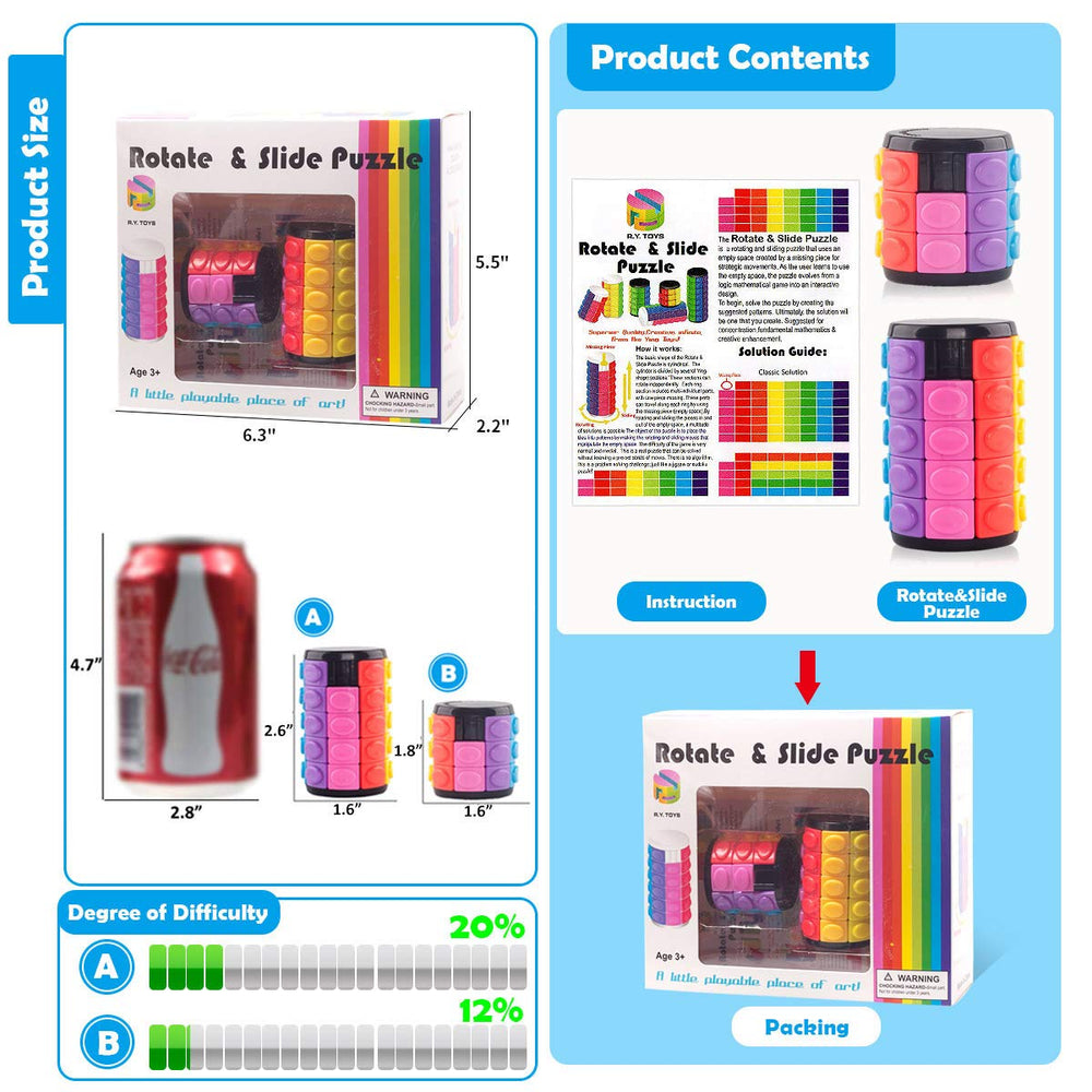 R.Y.TOYS 3D cube stimulates patience and fine motor skills during quiet breaks.