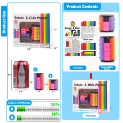 R.Y.TOYS 3D cube stimulates patience and fine motor skills during quiet breaks.