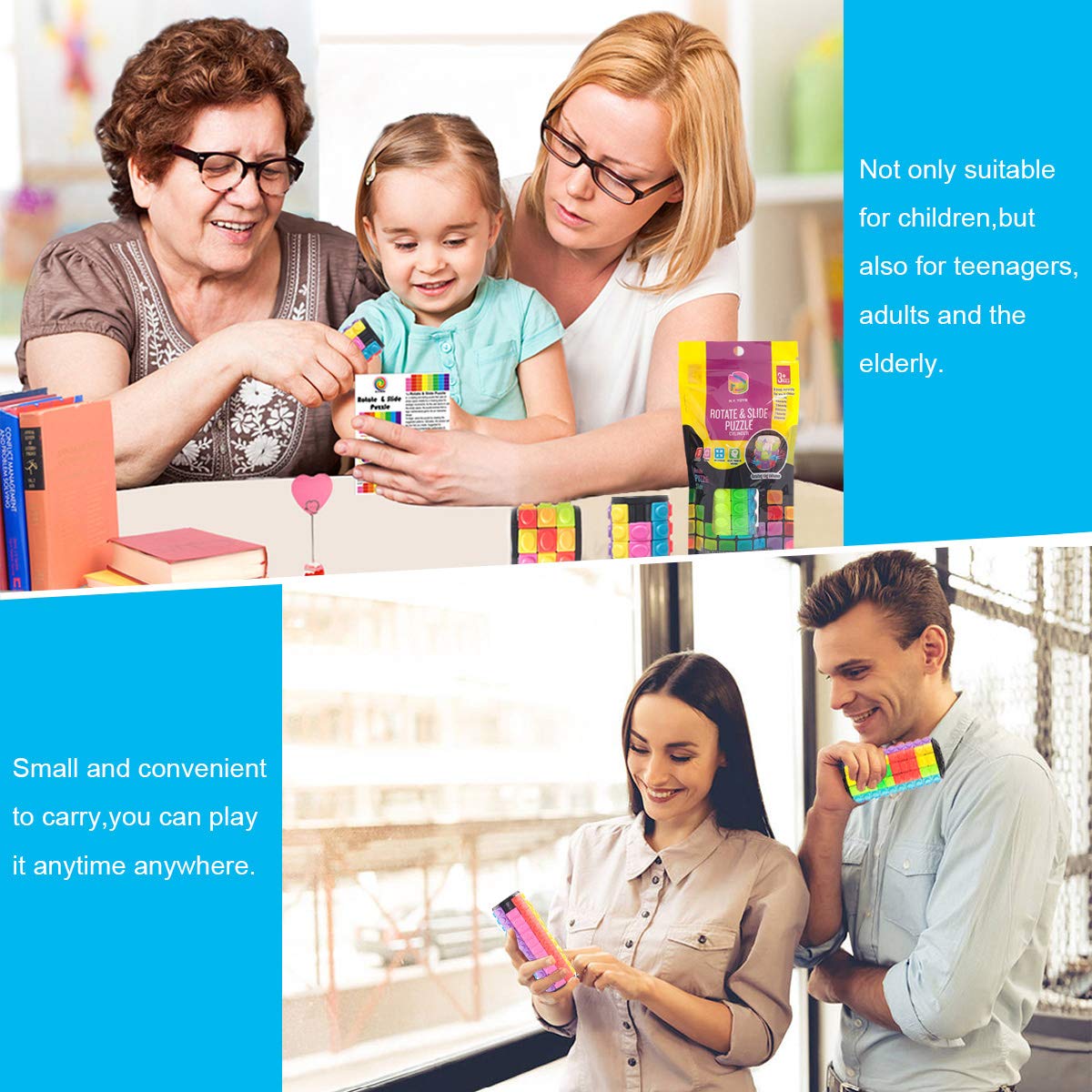 R.Y.TOYS Colorful movable pieces enhance tactile engagement during problem solving.