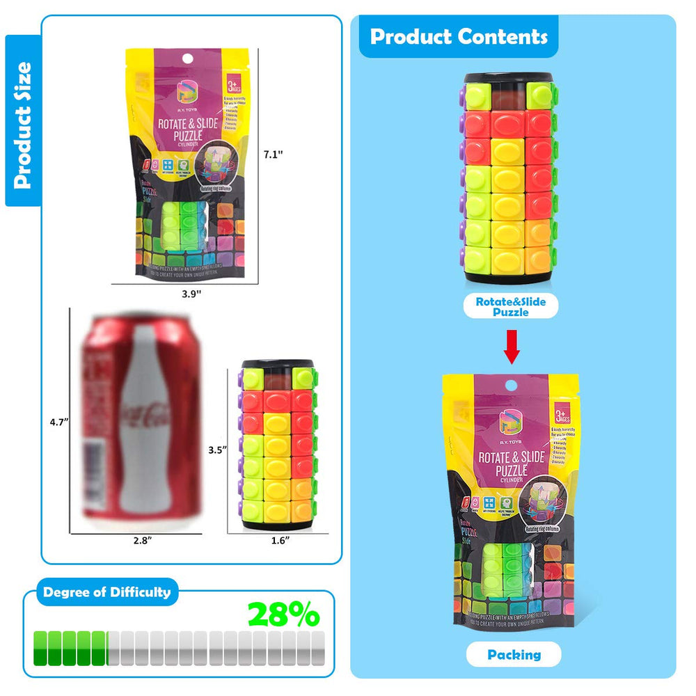 R.Y.TOYS Portable puzzle gift ideal for travel, parties, and family game nights