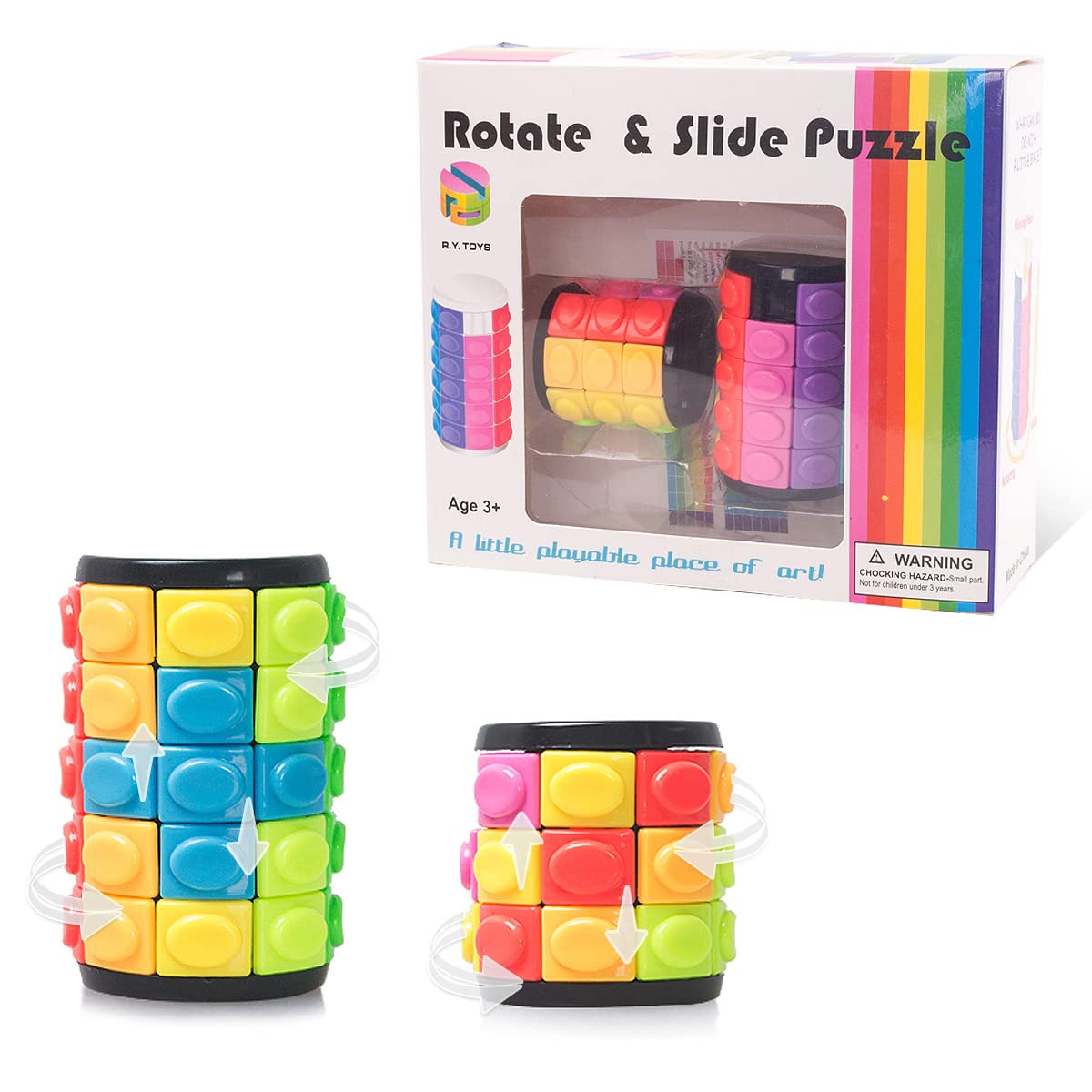 R.Y.TOYS Rotate and Slide Puzzle 3-layer design for focused fidget play.