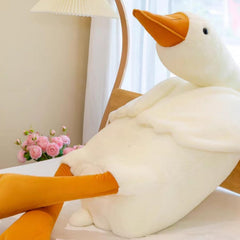 Ryttir Giant Goose Plush in coral fleece for soft durability