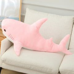 Ryttir XXL shark plush with dorsal fin detail for cozy decor and cuddles.