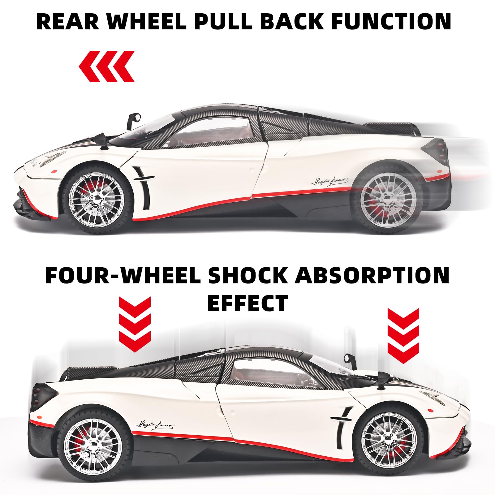 RZAPE Detailed interior and steering wheel enhance model appreciation.