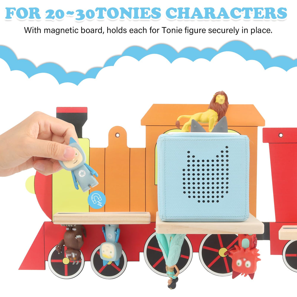 RZYLKA magnetic Tonies storage enables quick access and tidier shelves.