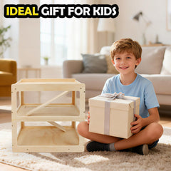 RZYLKA natural wood adds warmth and durability to any play space.