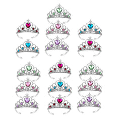 S & E TEACHER'S EDITION 16-tiaras pack for pretend play and party favors.