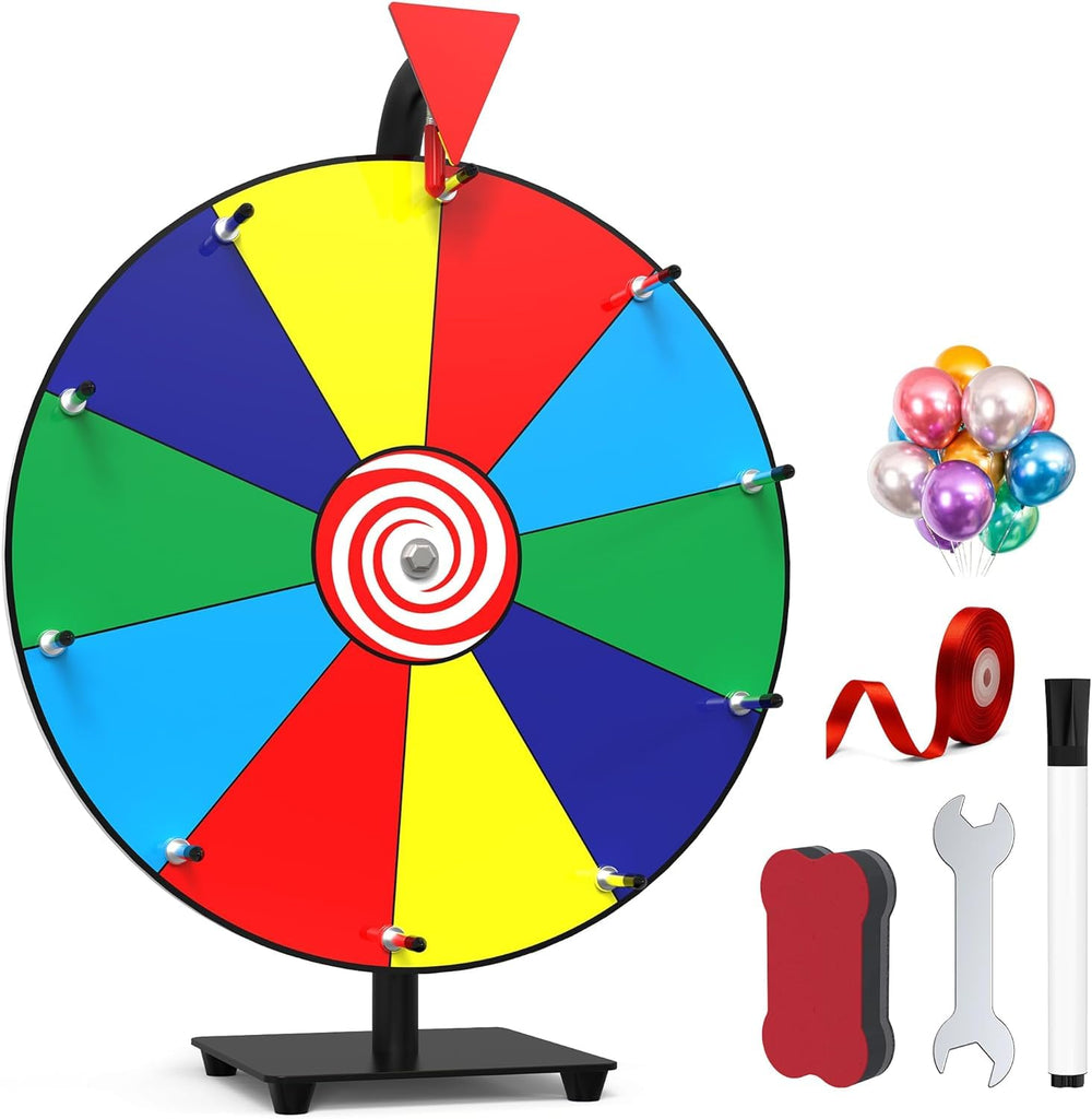 S SKSTYLE 14-inch spinning wheel for engaging trade shows and crowds