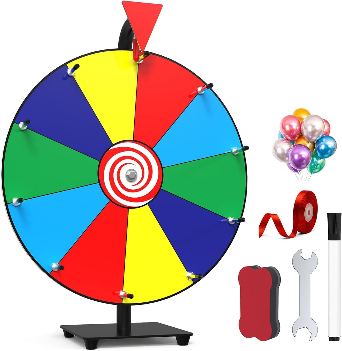 S SKSTYLE 14-inch spinning wheel for engaging trade shows and crowds