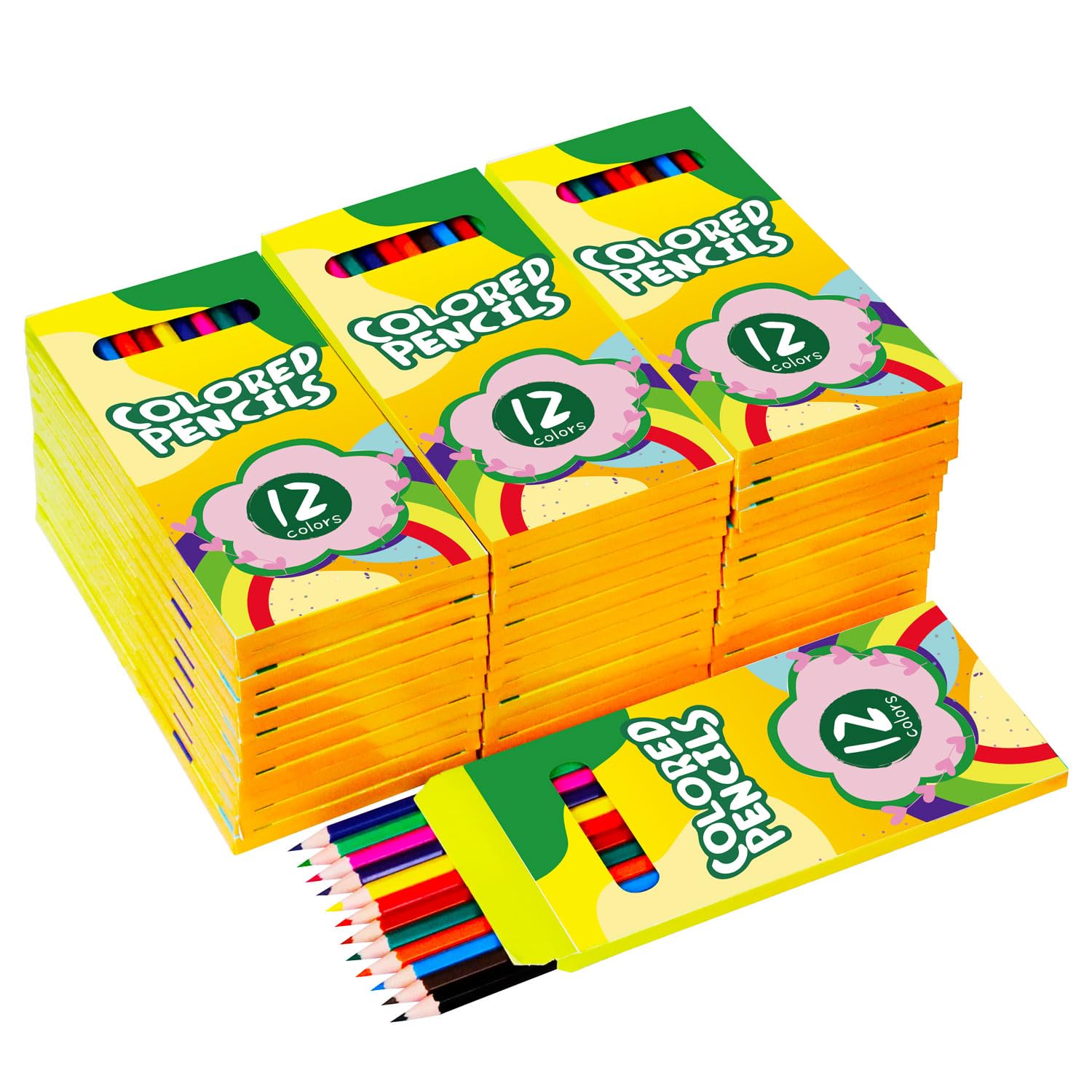 S8686S 432-count colored pencils bulk packaging for classroom and home art projects