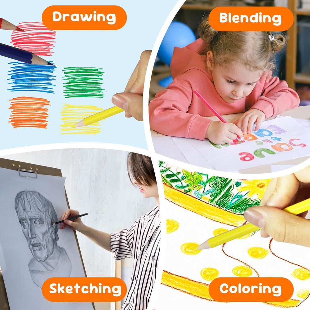 S8686S high-quality non-toxic wood pencils for safe, long-lasting color projects