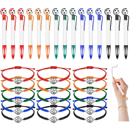 Sabary soccer pens with ballpoint tips offer smooth writing for practice notes
