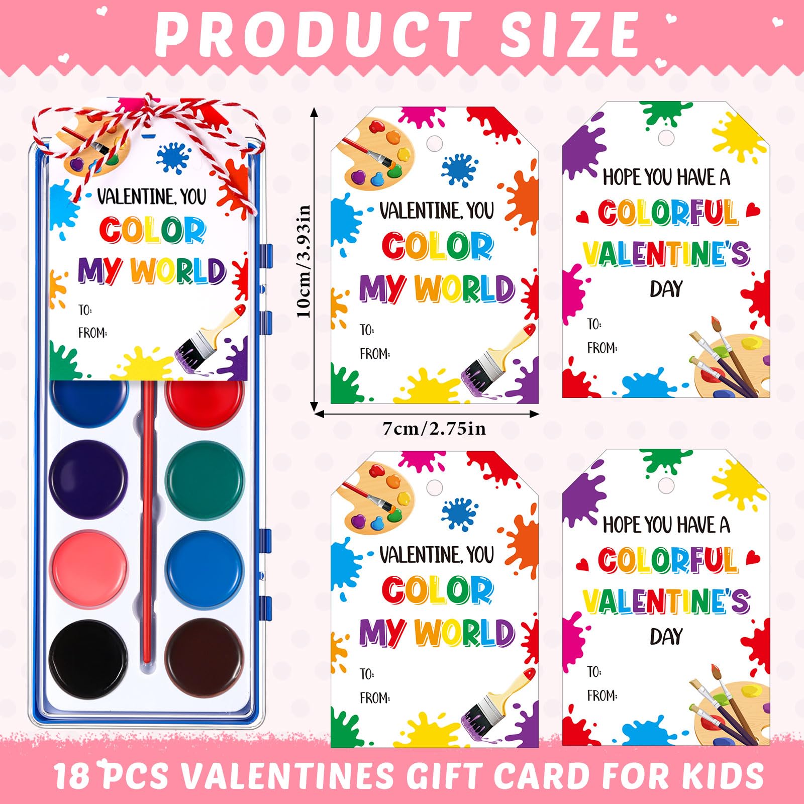 Sabary Valentine watercolor blocks with a lid that doubles as a convenient palette.