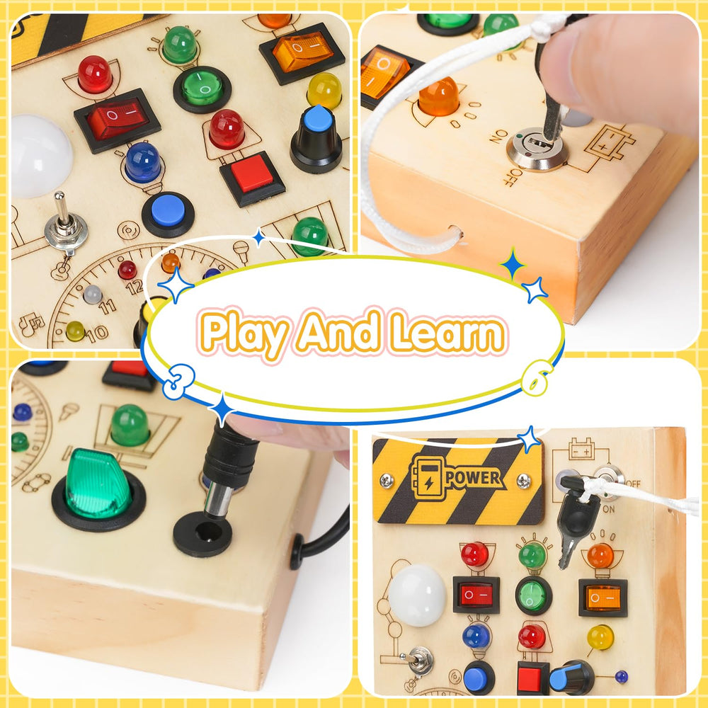 Sabdrau wooden sensory toy encourages screen-free problem solving for young children.