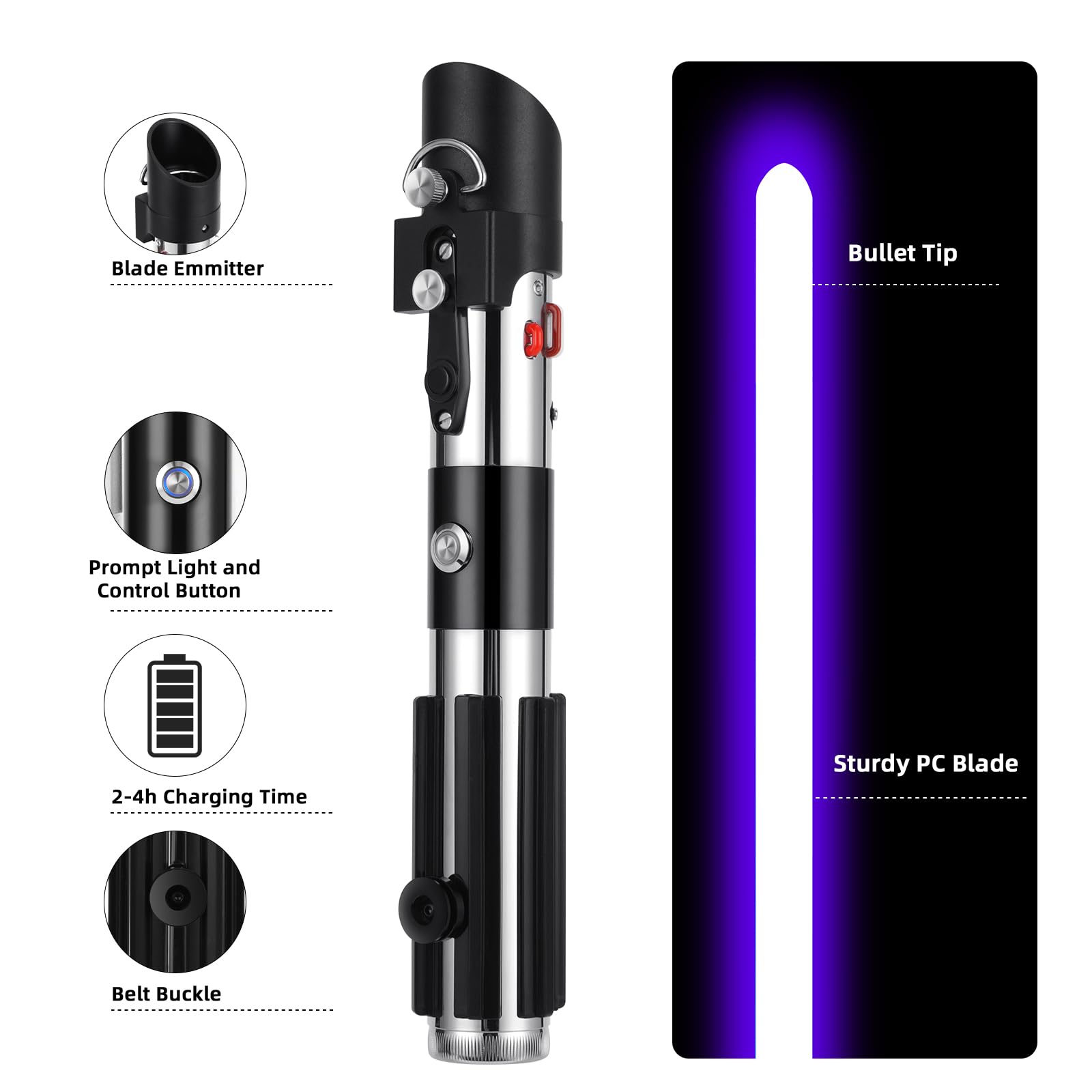 Saberforms Lightsaber with motion control for realistic play.