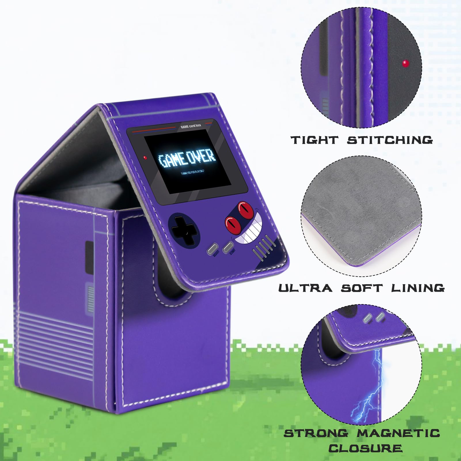 Sabermaster deck box open top for quick card drawing and easy access.