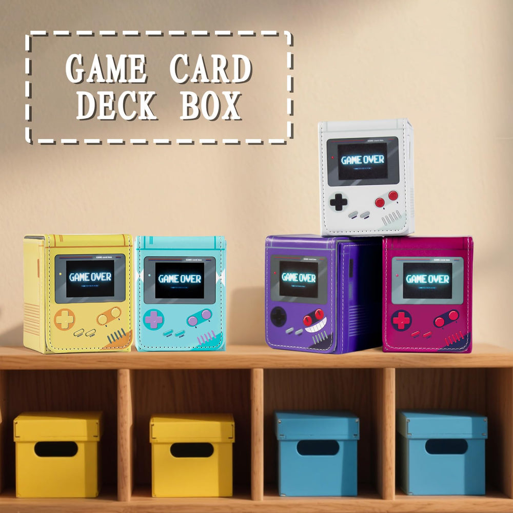 Sabermaster purple design deck box adds stylish flair to game nights.