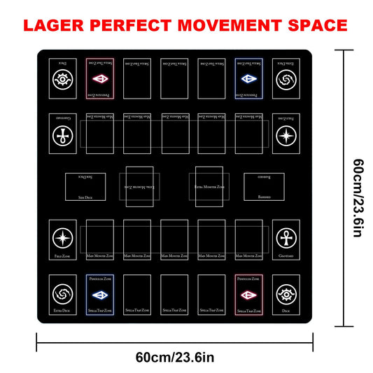 sabermaster Card Rubber Mat top view highlighting the large surface for cards