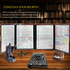 Four transparent pockets support writable notes with markers.