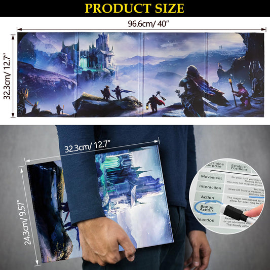 Sabermaster DND Screen leather folded compact transport for travel
