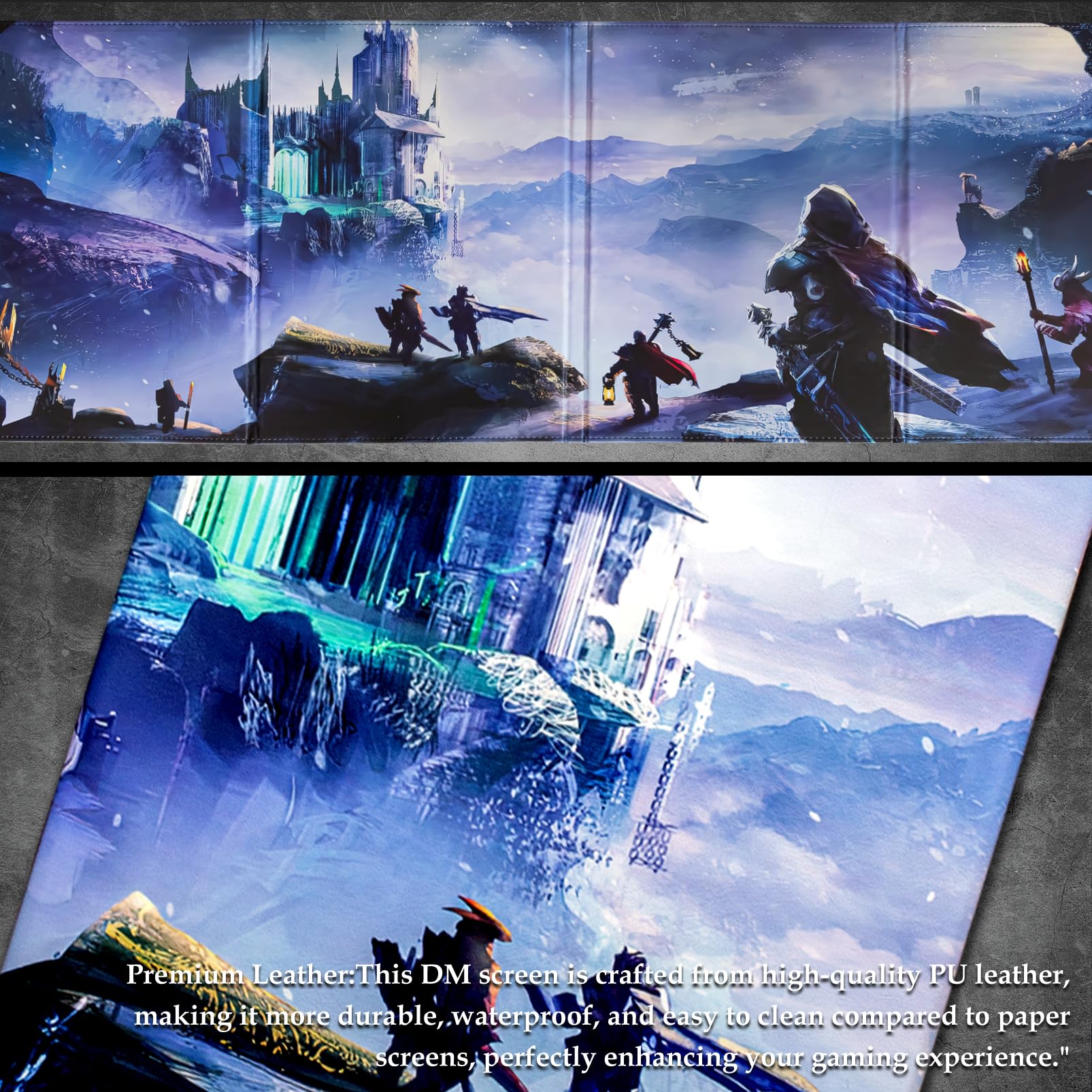 Sabermaster DND Screen leather four wet-erase pockets for notes