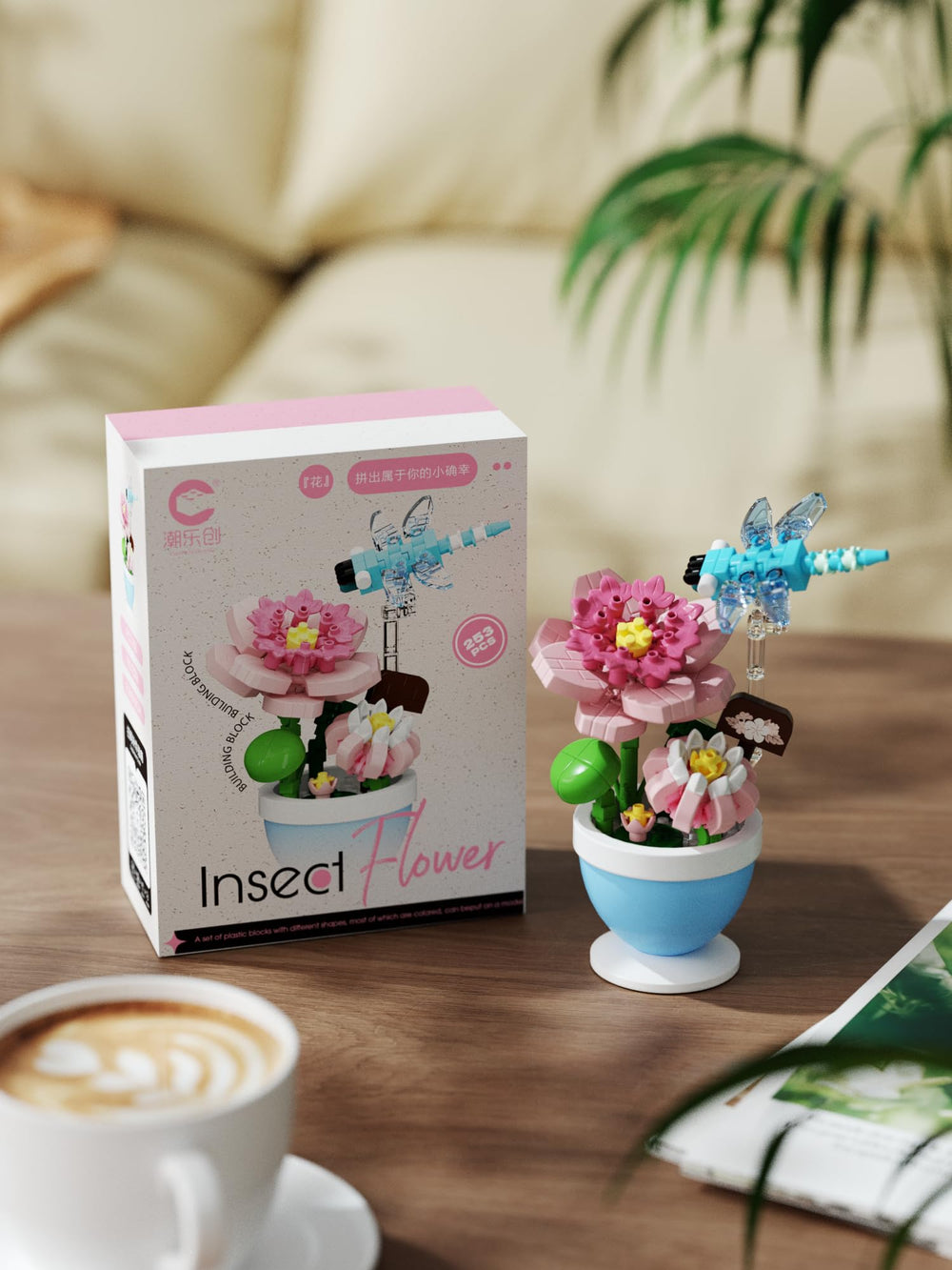 Sacblirr desk or shelf display brings natural charm to any room.
