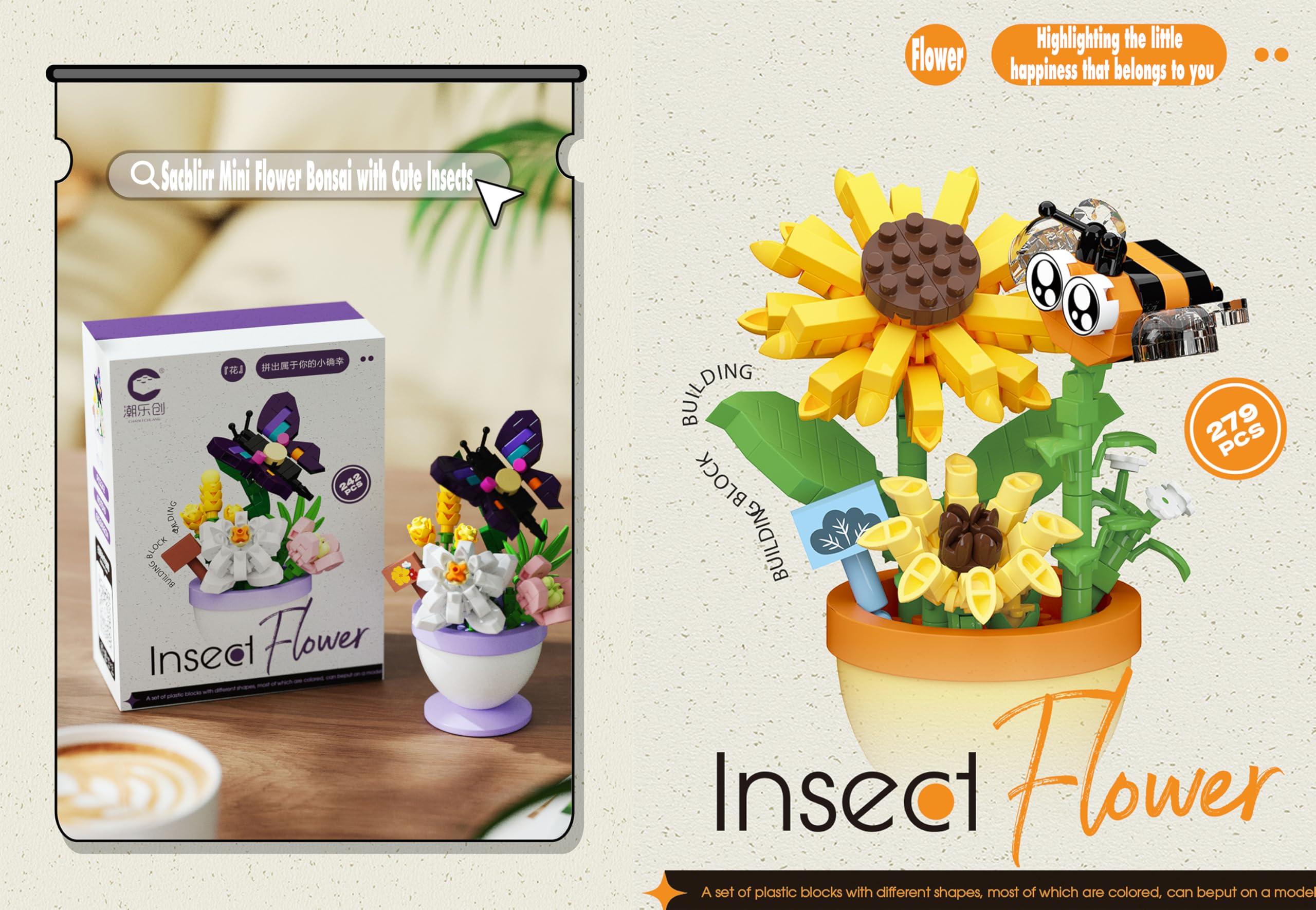 Sacblirr DIY bonsai assembly kit invites hands-on creativity and learning.