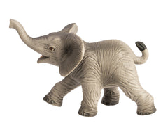 Safari Ltd African Elephant Baby Figurine texture close-up highlights careful craftsmanship.