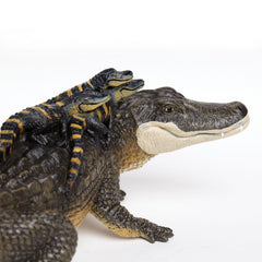 Safari Ltd. Alligator with Babies figurine – durable, non-toxic play piece for kids.