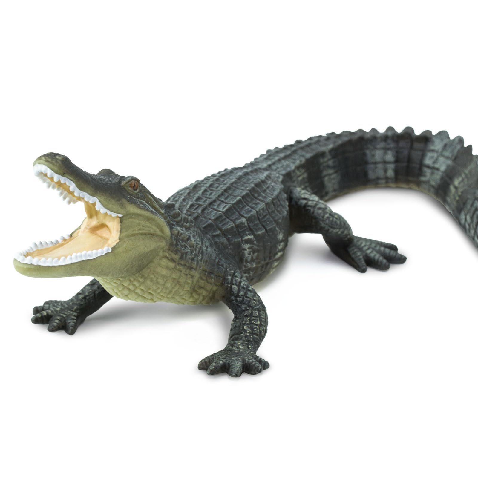 Safari Ltd Alligator figurine side view shows realistic posture