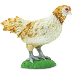 Safari Ltd Ameraucana chicken figurine, 2.25 inches, ideal for hands-on learning and display.