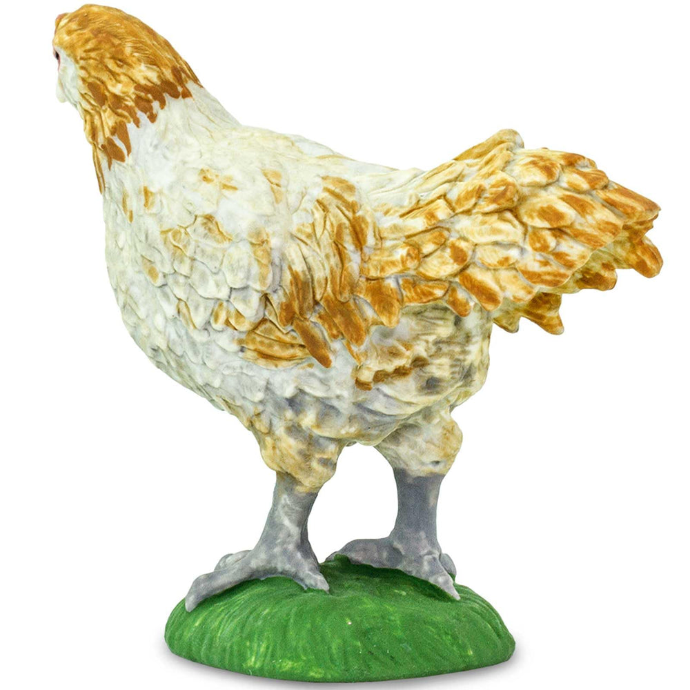 Safari Ltd Ameraucana chicken figurine as a compact farm-themed toy for kids 3+.