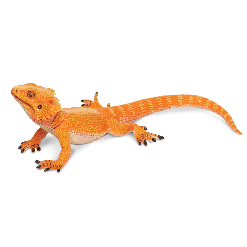 Safari Ltd Bearded Dragon Figurine detailed sculpt emphasizes textured skin and features