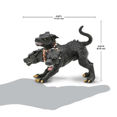Cerberus collar details highlight craftsmanship and display ready detail.