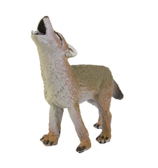 Safari Ltd. Coyote Pup close detail emphasizing hand-painted fur and color