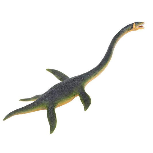 Safari Ltd Elasmosaurus figurine front view, accurate sculpt and vibrant hand-painted details.