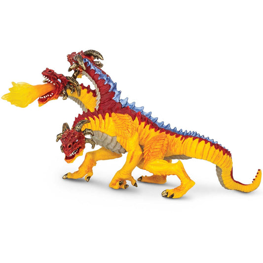 Safari Ltd Fire Dragon figure 8-5-inch showcases bold size for imaginative play and display.