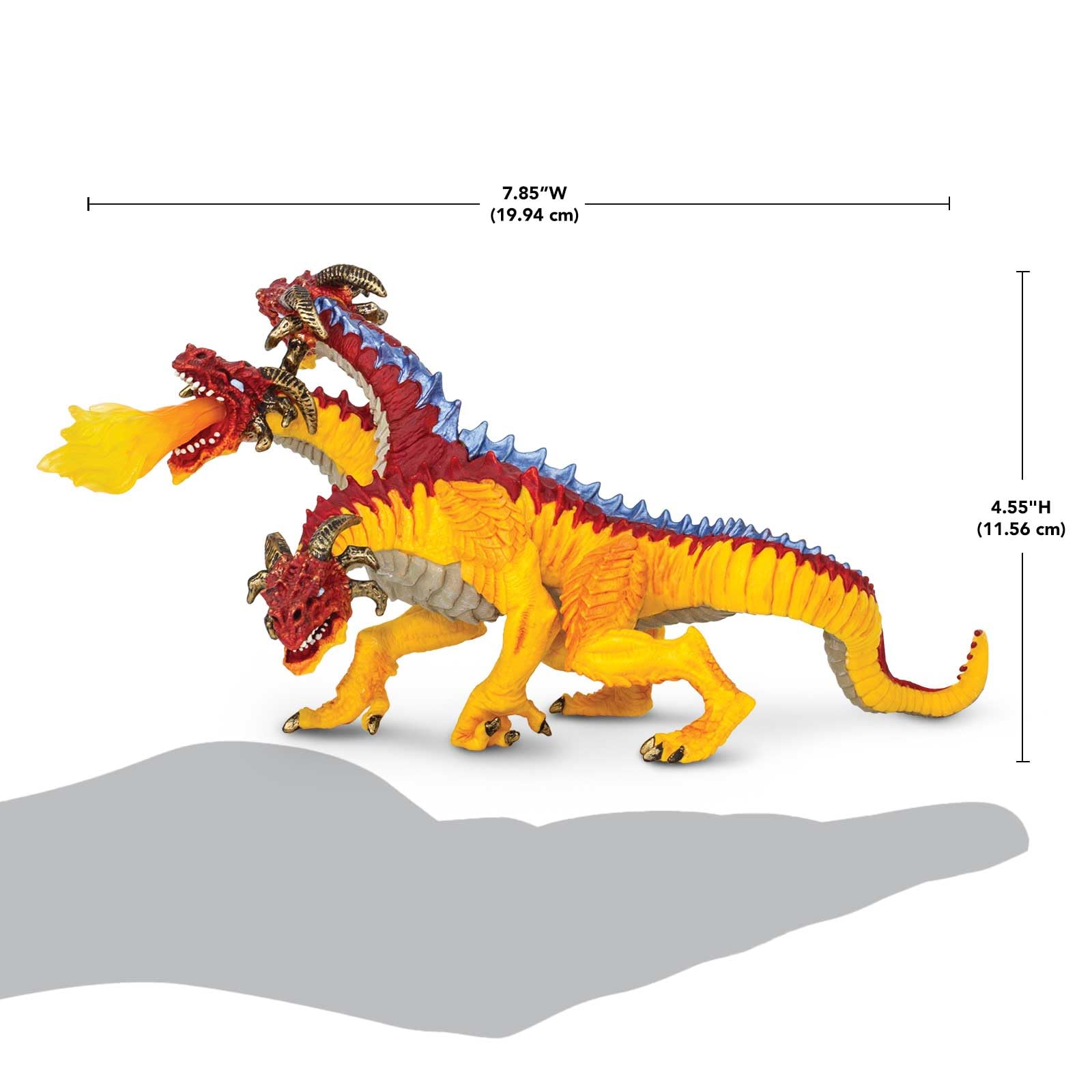 Safari Ltd Fire Dragon figure fiery breath promotes dynamic play scenes and imagination.