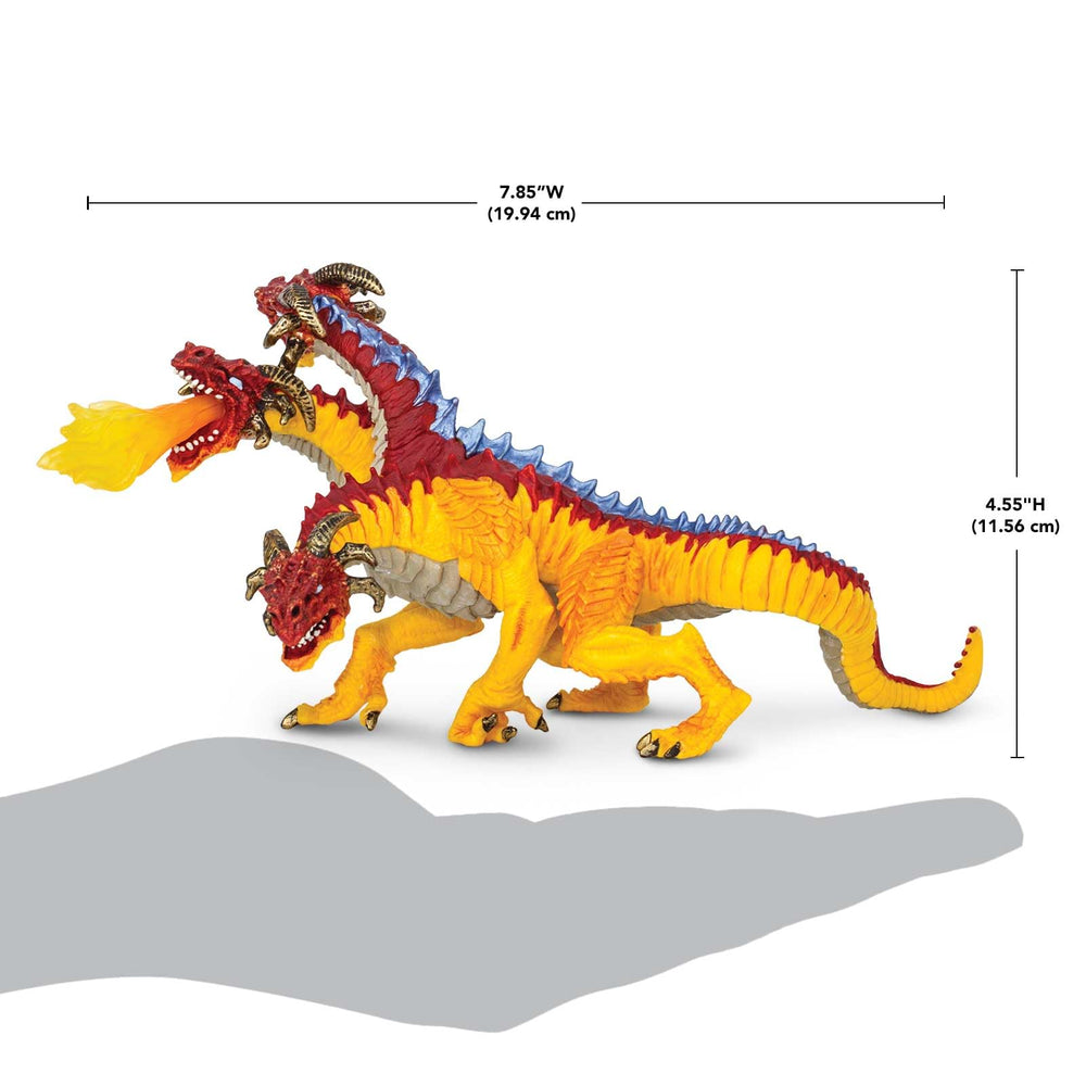 Safari Ltd Fire Dragon figure fiery breath promotes dynamic play scenes and imagination.