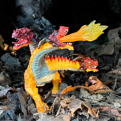 Safari Ltd Fire Dragon figure powerful limbs enables action-packed poseable display.