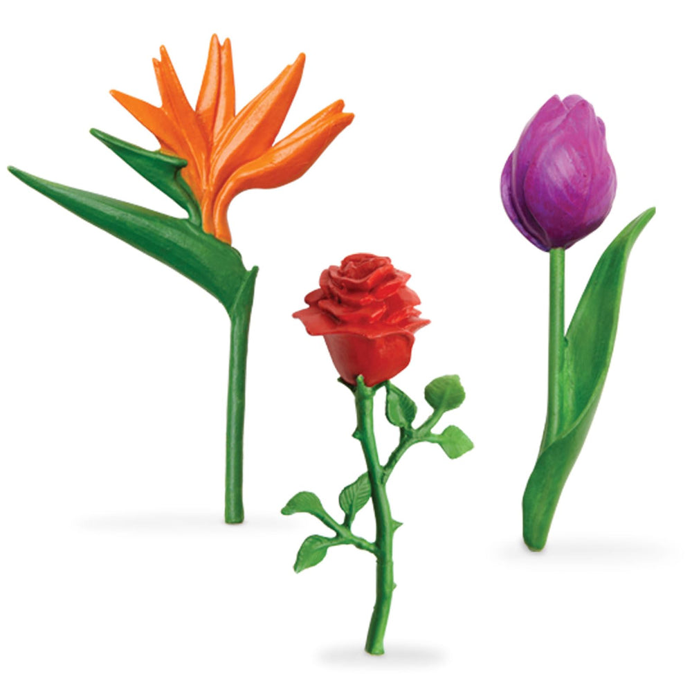 Safari Ltd Flowers TOOB bird-of-paradise figurine, adds tropical flair to playsets.