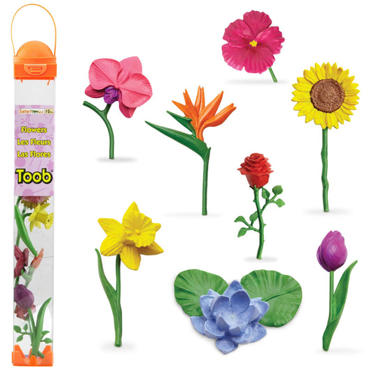 Safari Ltd Flowers TOOB rose figurine, ideal for classroom displays and nature study.