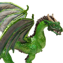 Safari Ltd Forest Dragon figurine size 6-inch by 5-inch for playtime.