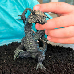 Safari Ltd Ghost Dragon measures 5.75 inches, suitable for hands-on play and display.