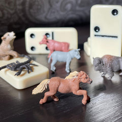 Safari Ltd Good Luck Minis bison figure for educational wildlife scenes.
