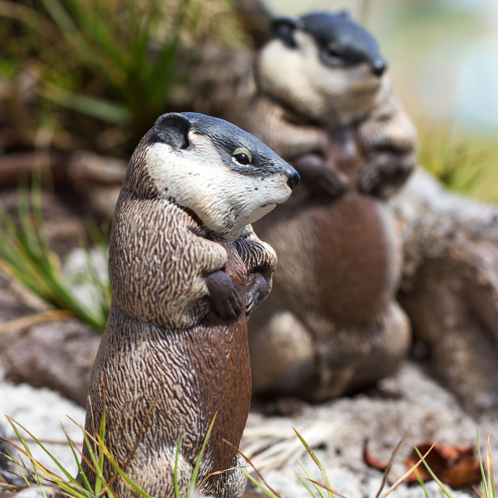 Safari Ltd groundhog decorative figurine enhances shelves or display nooks.